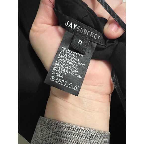 Jay Godfrey Rooney Deep V-Neck Sleeveless Cutout-Back Jumpsuit Sz. 0 - Picture 9 of 9